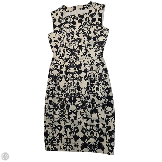Dress Luxury Designer By Yves Saint Laurent In Black & Cream, Size: S