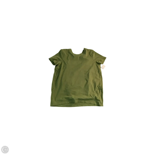 Athletic Top Short Sleeve By Lululemon In Green, Size: L
