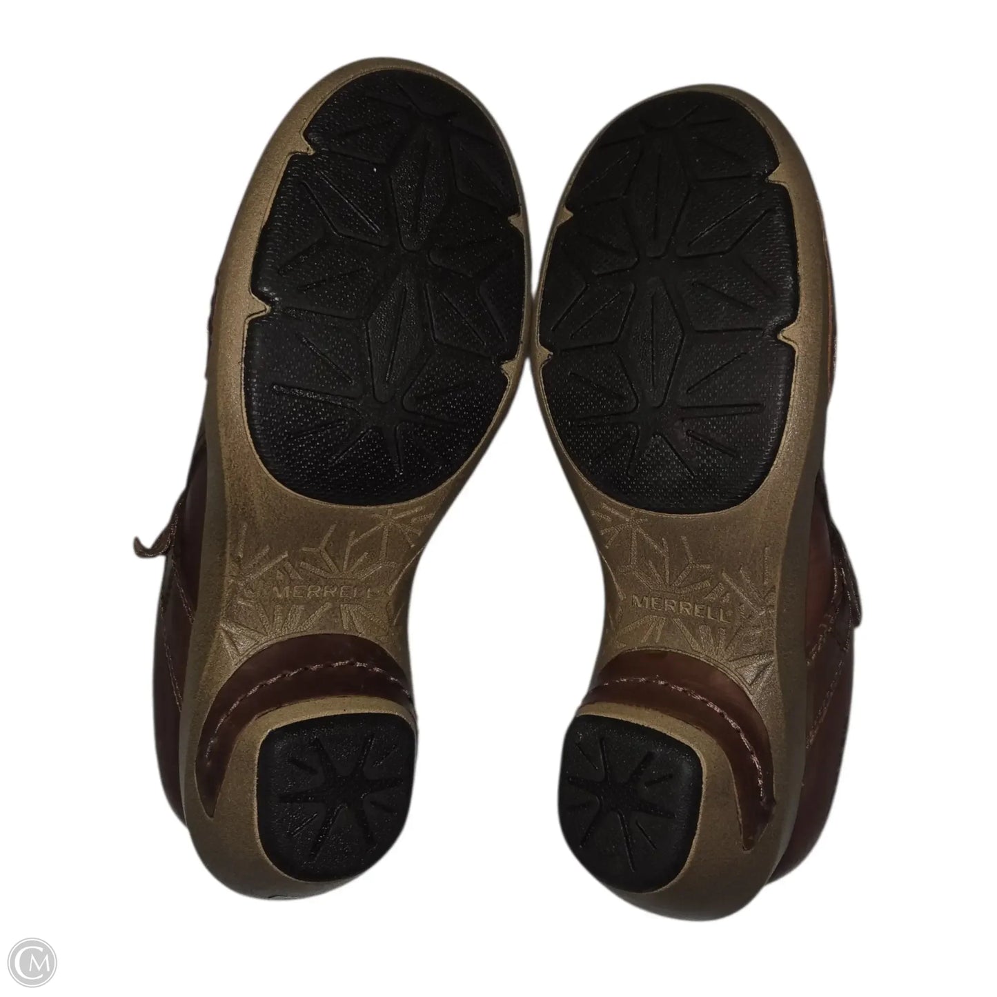 Shoes Heels Block By Merrell In Brown, Size: 8.5
