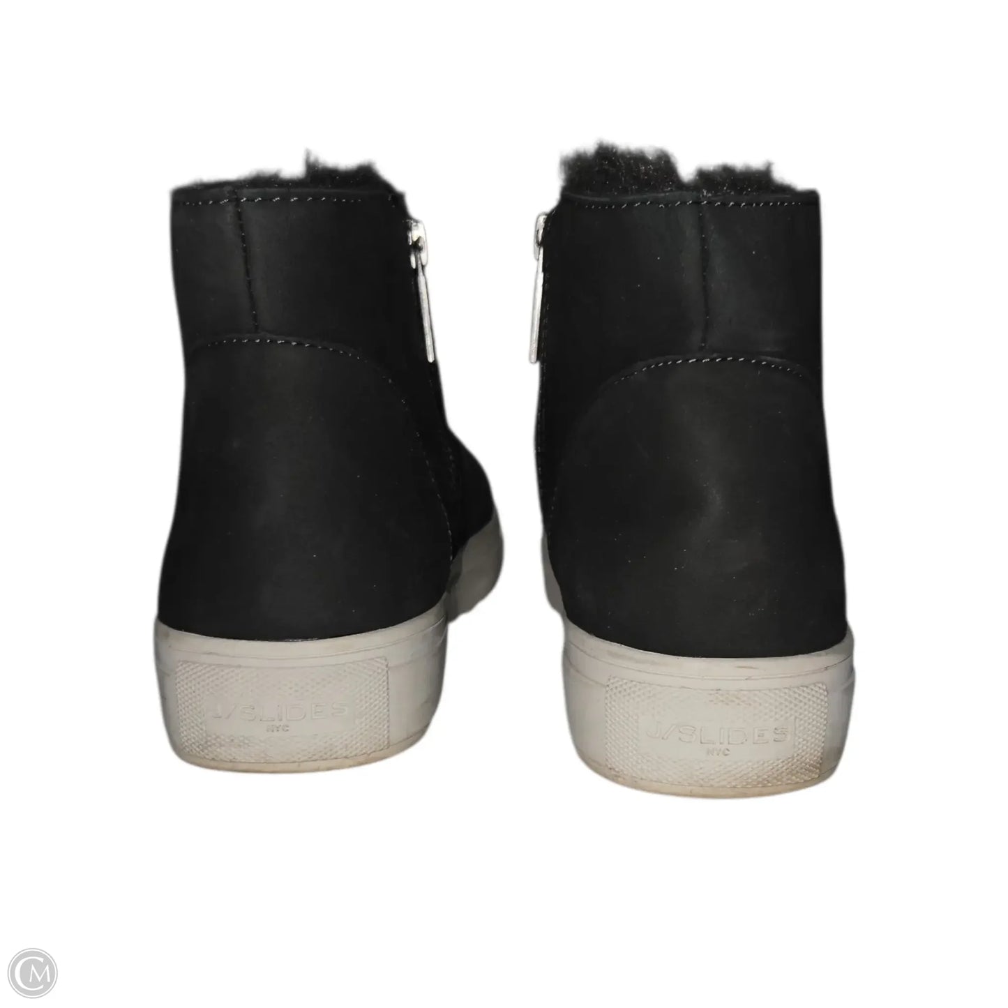 Boots Ankle Heels By J Slides In Grey, Size: 8.5