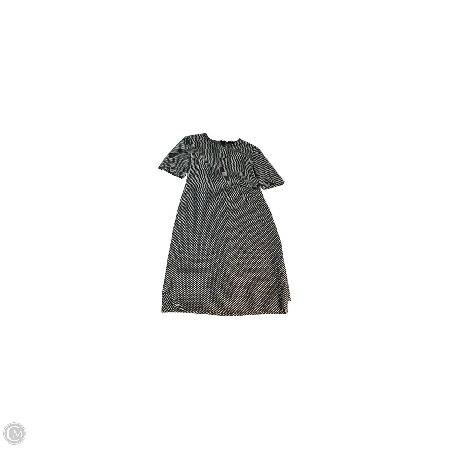 Dress Casual Midi By Theory In Black & White, Size: 8