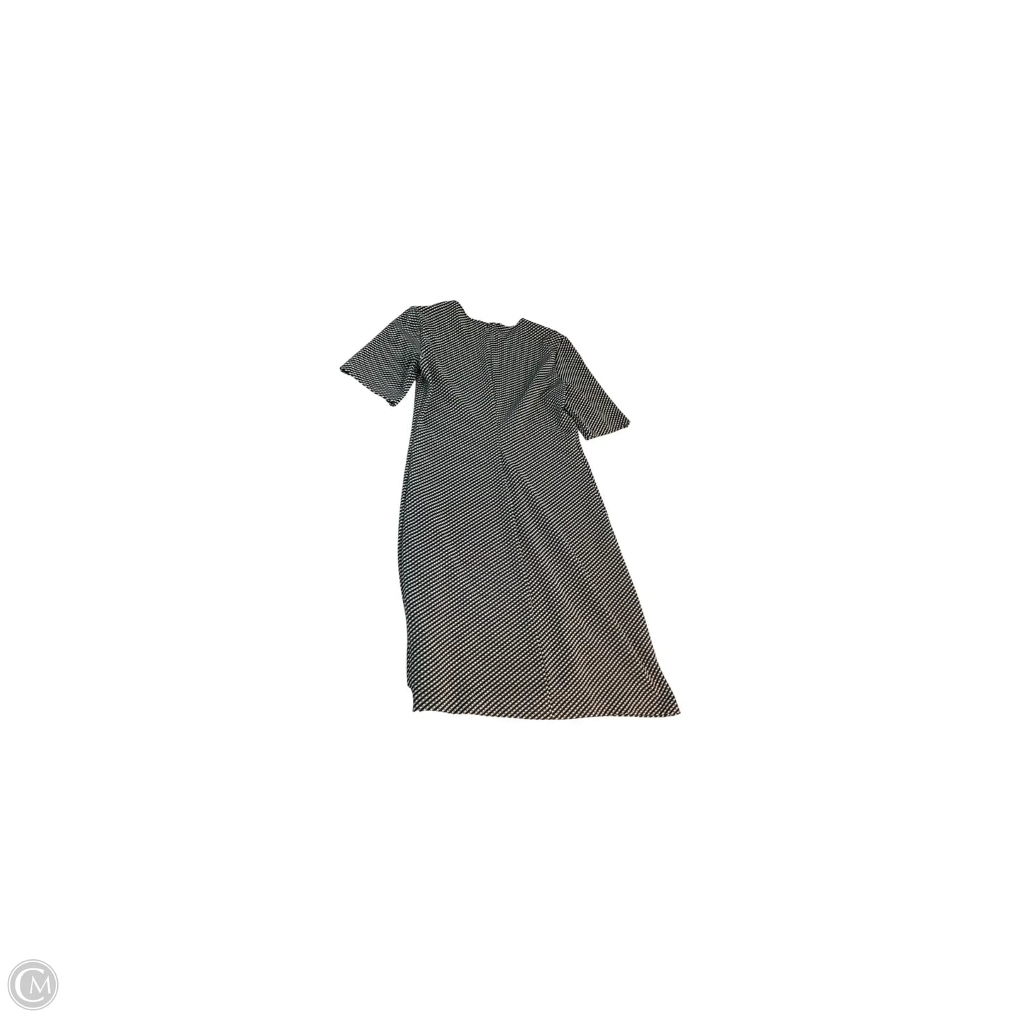 Dress Casual Midi By Theory In Black & White, Size: 8