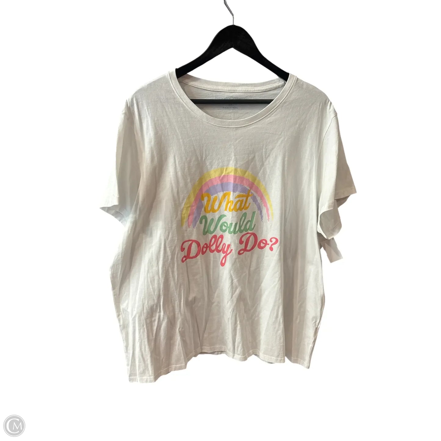 Top Short Sleeve Basic By Draper James In White, Size: 2x