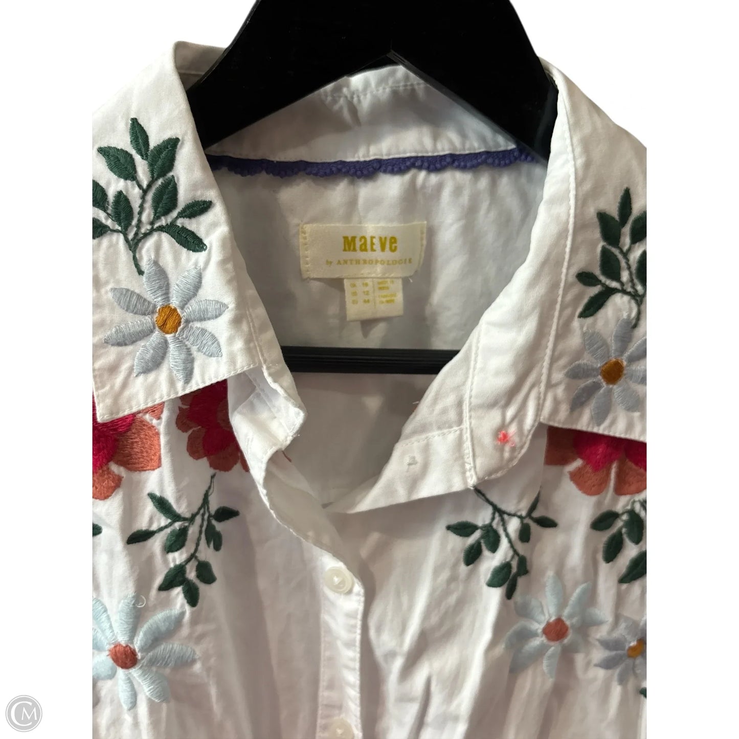 Top Long Sleeve Basic By Maeve In White, Size: 12