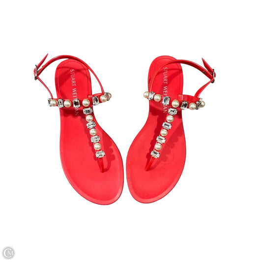 Shoes Designer By Stuart Weitzman In Red, Size: 10