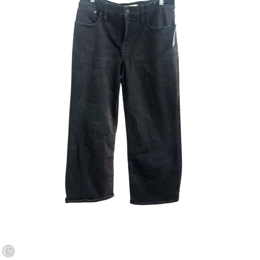 Jeans Wide Leg By Madewell In Black, Size: 12p