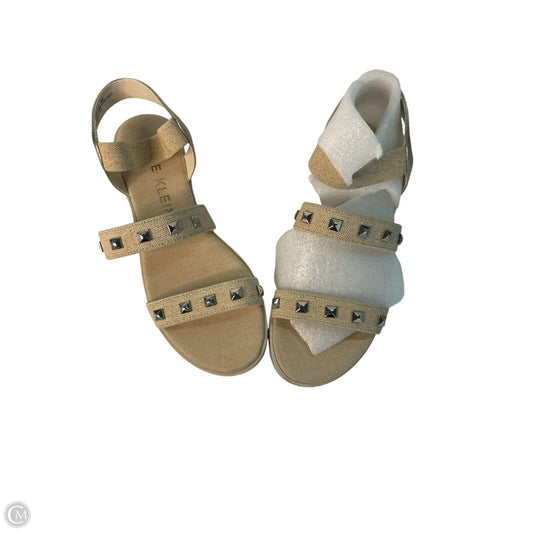 Sandals Flats By Anne Klein In Gold, Size: 9