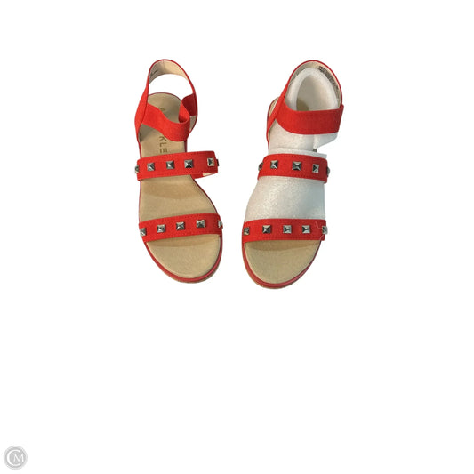 Sandals Flats By Anne Klein In Orange, Size: 9