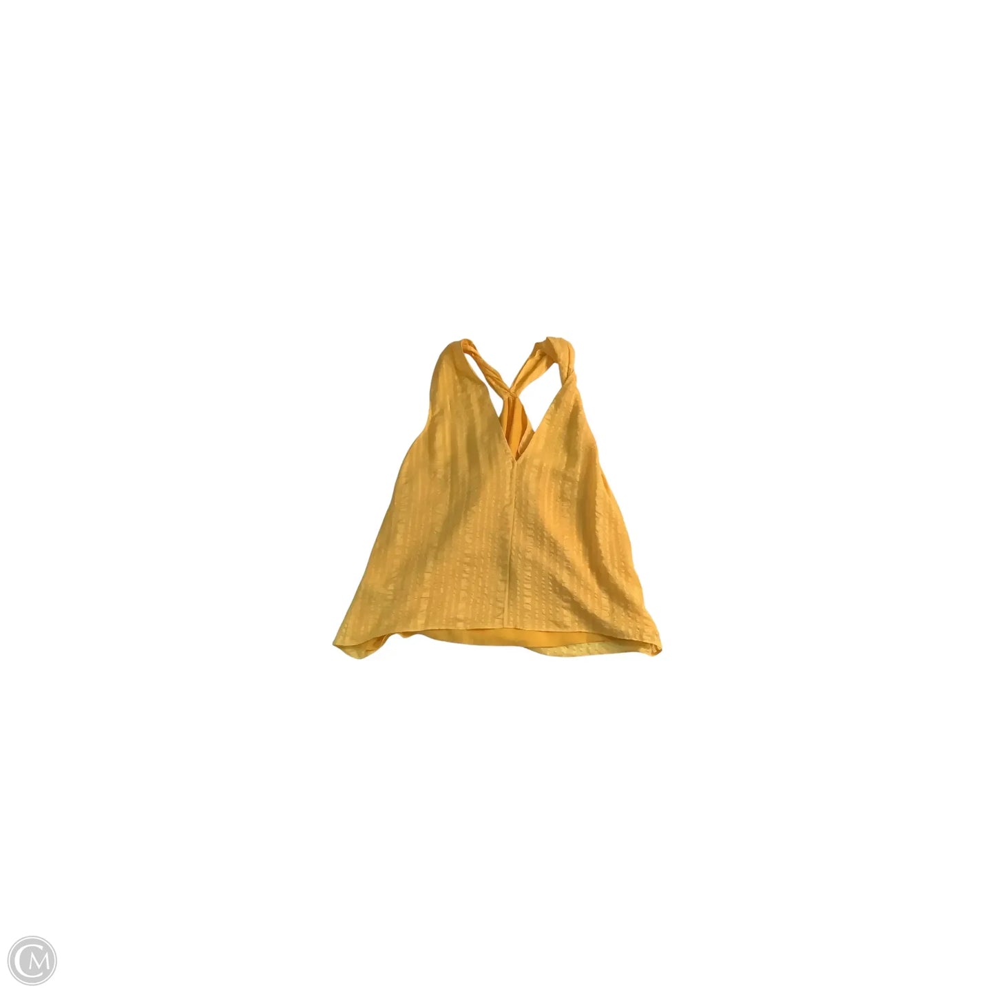 Top Sleeveless By Frame In Yellow, Size: S