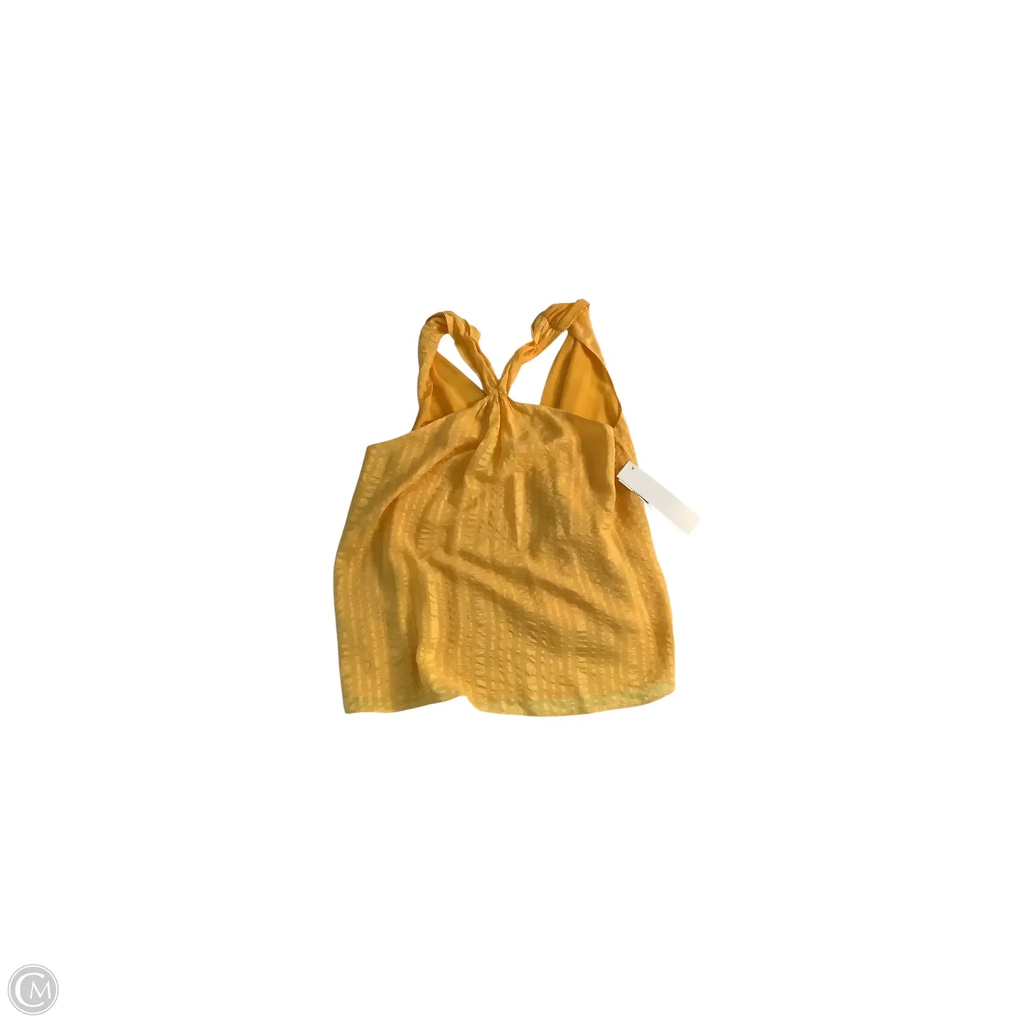 Top Sleeveless By Frame In Yellow, Size: S