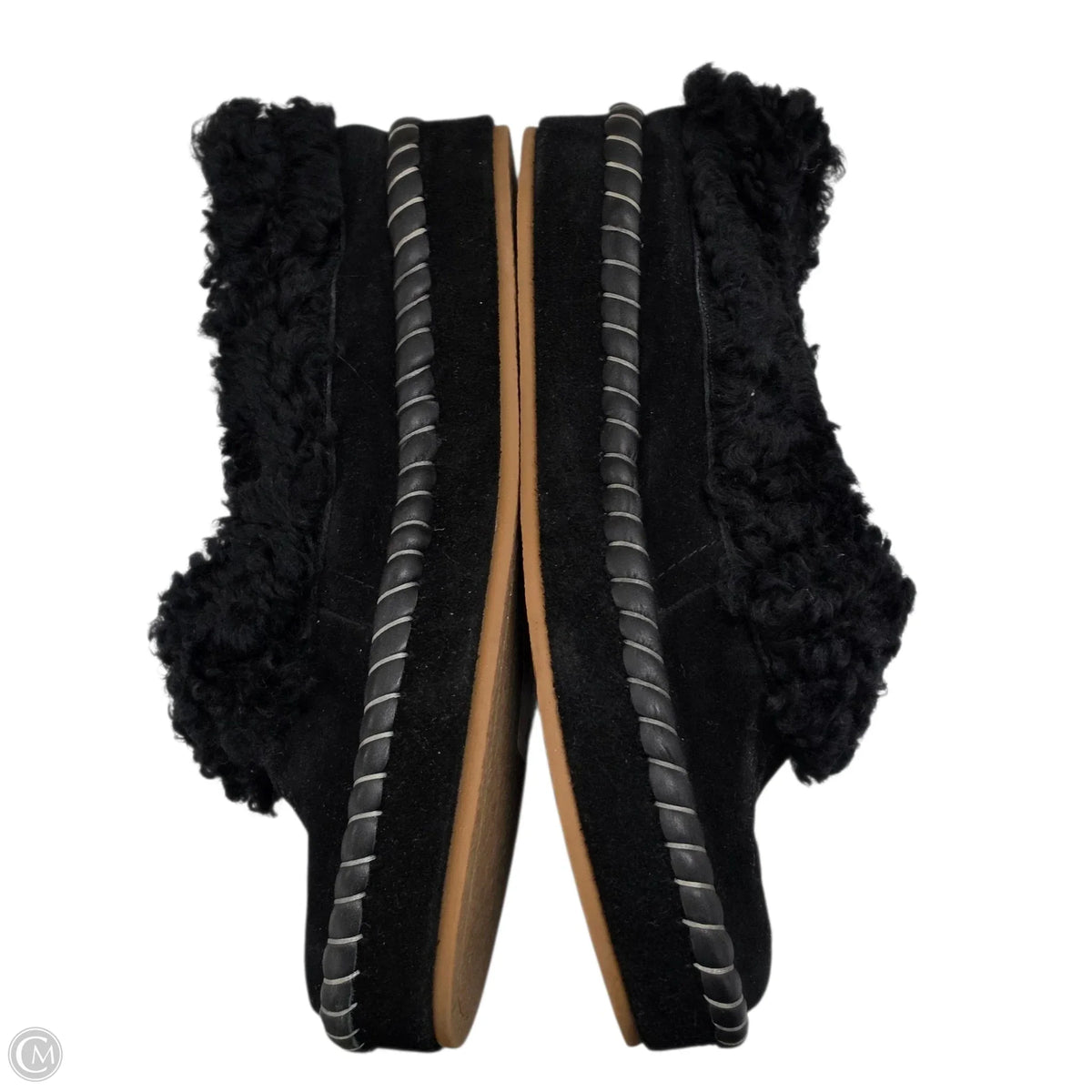 Slippers Designer By Tory Burch In Black, Size: 10