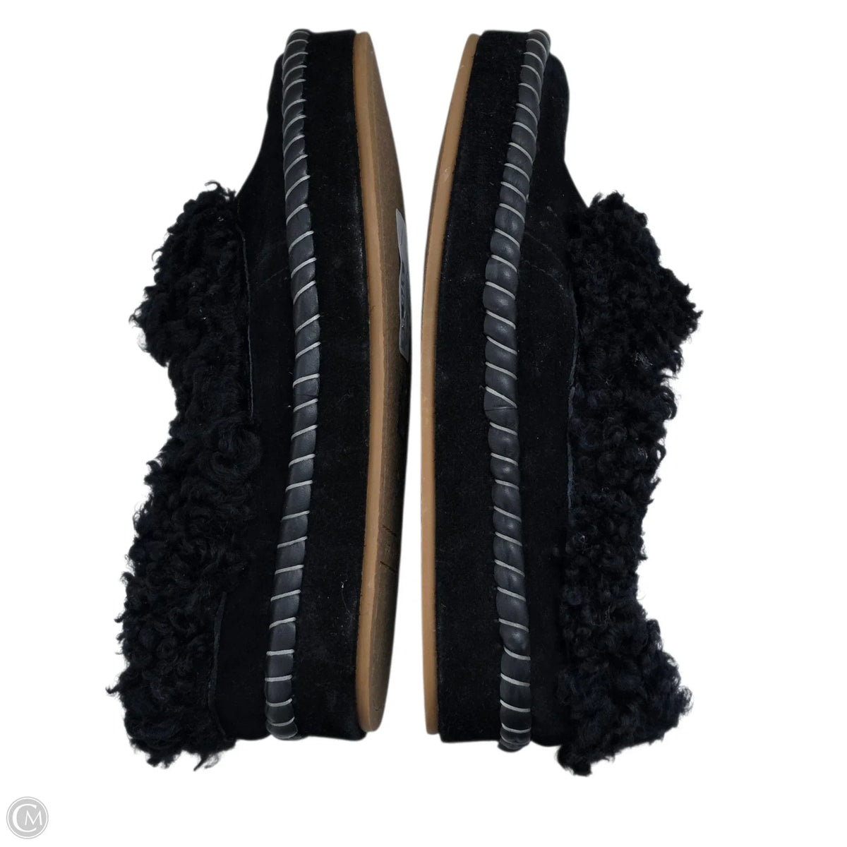Slippers Designer By Tory Burch In Black, Size: 10
