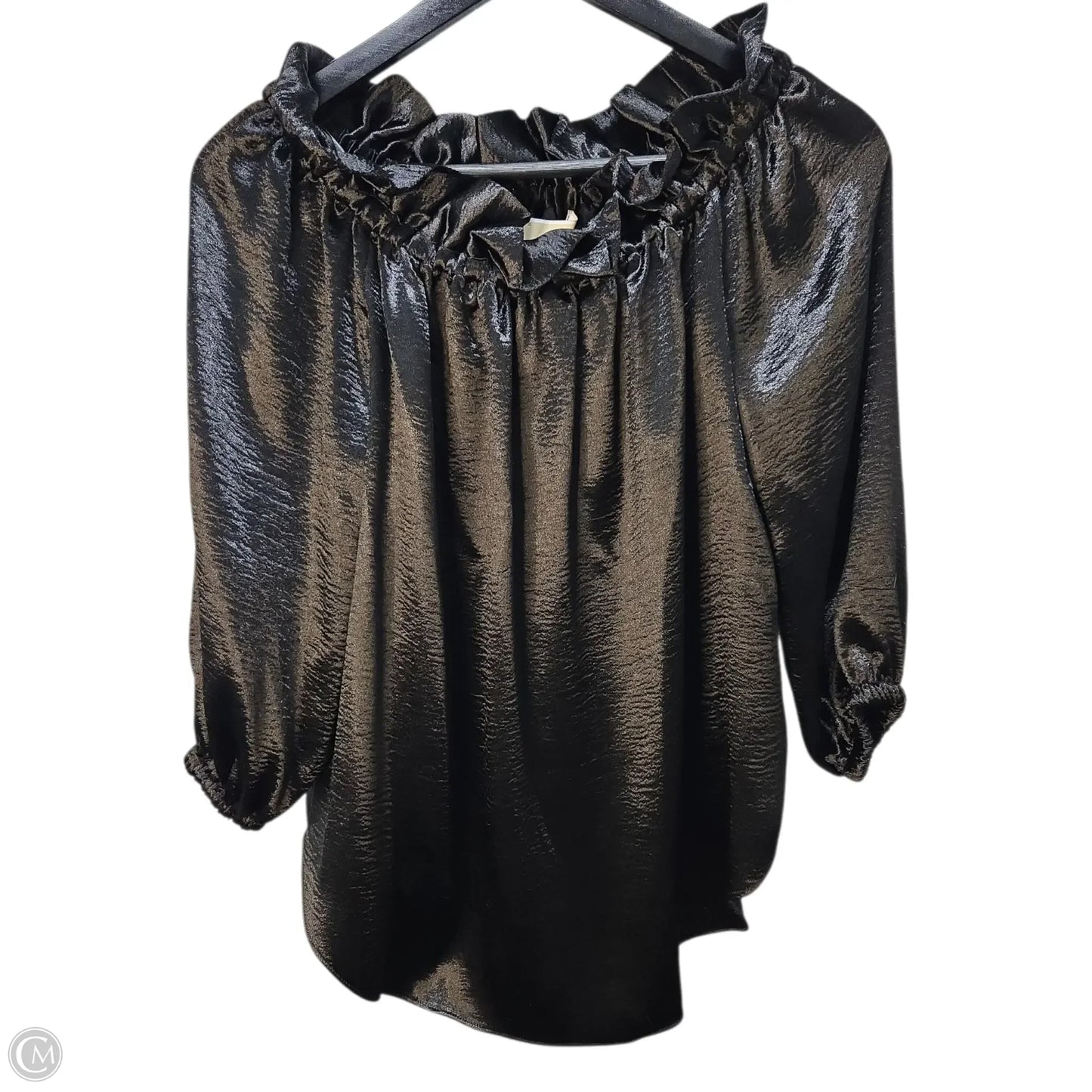 Top Long Sleeve Basic By Michael By Michael Kors In Black, Size: M
