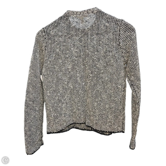 Sweater By Eileen Fisher In Black & Tan, Size: Sp