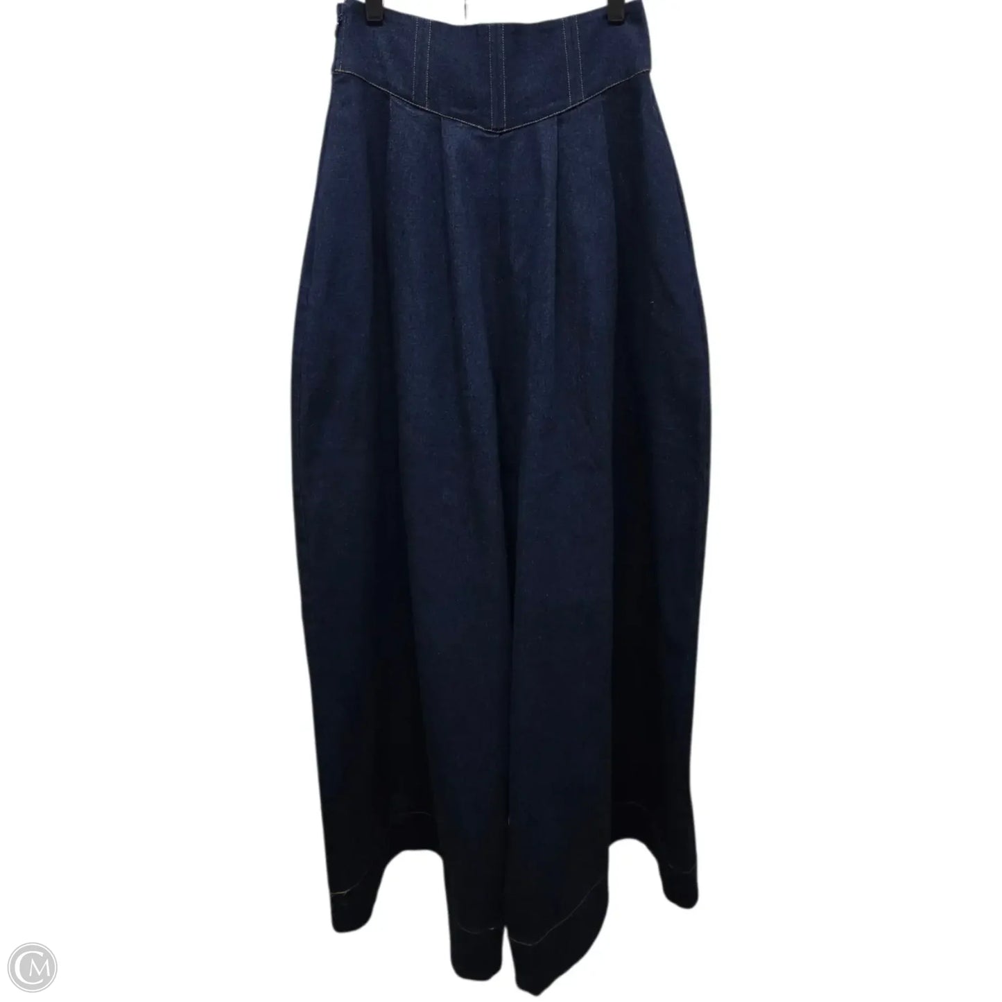Pants Wide Leg By OMONIGHO x OFUURE In Blue Denim, Size: M