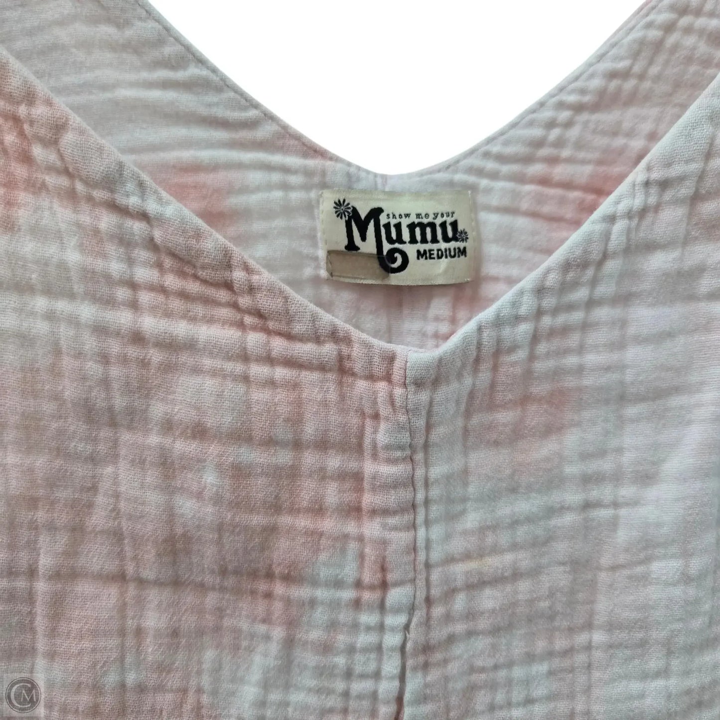 Romper By Mumu In Pink & White, Size: M
