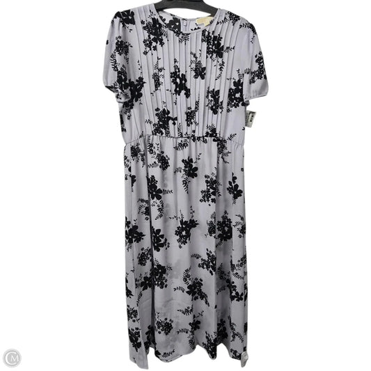 Dress Casual Midi By Michael By Michael Kors In Floral Print, Size: L