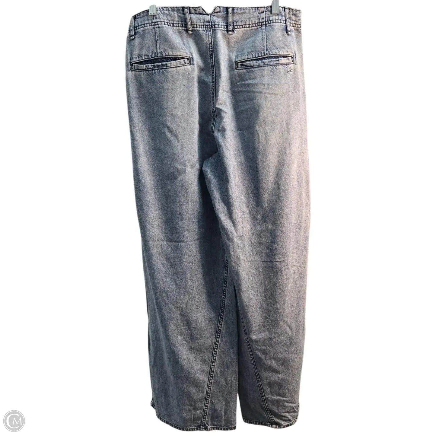 Jeans Wide Leg By Rag And Bone In Blue, Size: 10