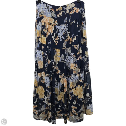 Skirt Maxi By Lauren By Ralph Lauren In Floral Print, Size: 4