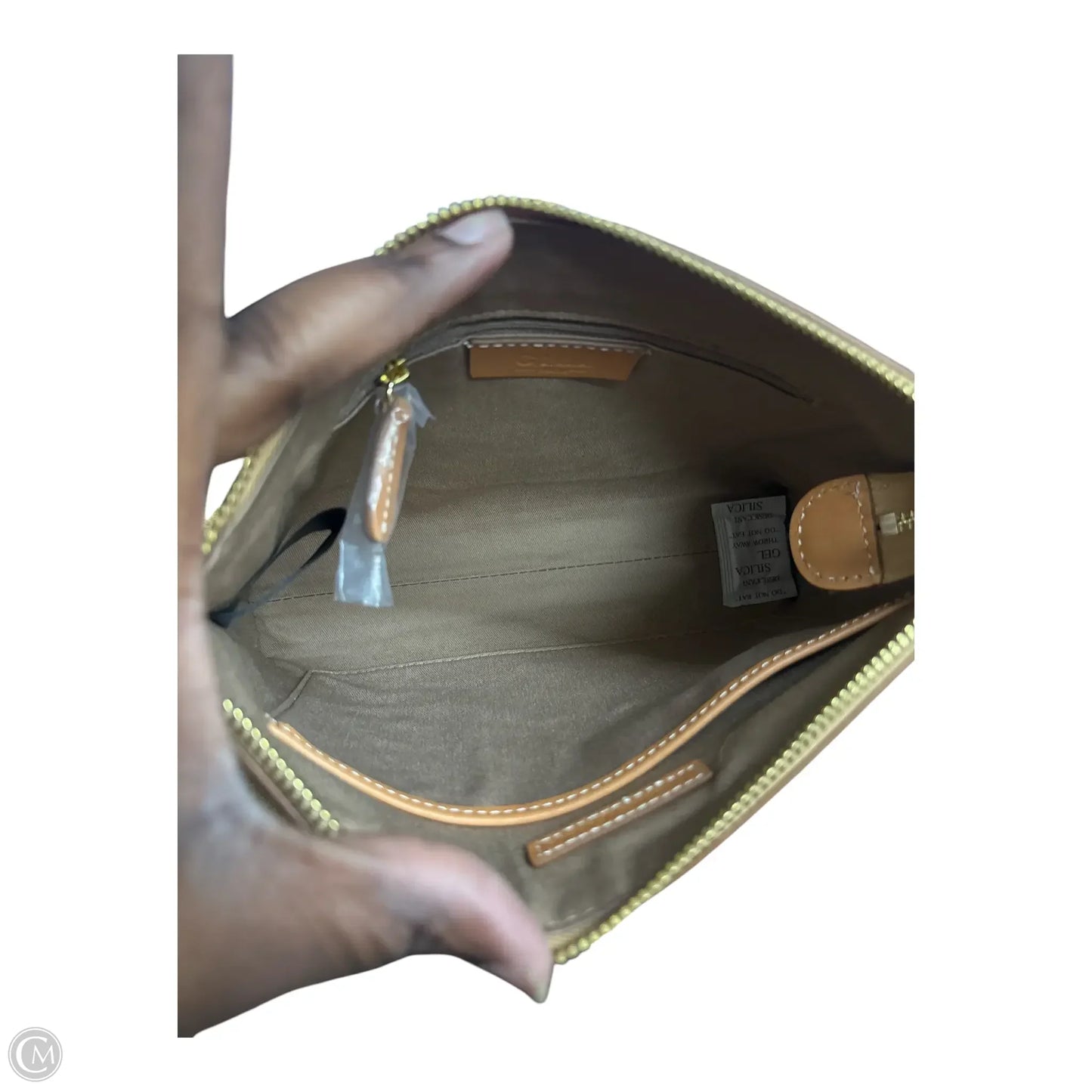 Clutch Leather By Gilli, Size: Medium