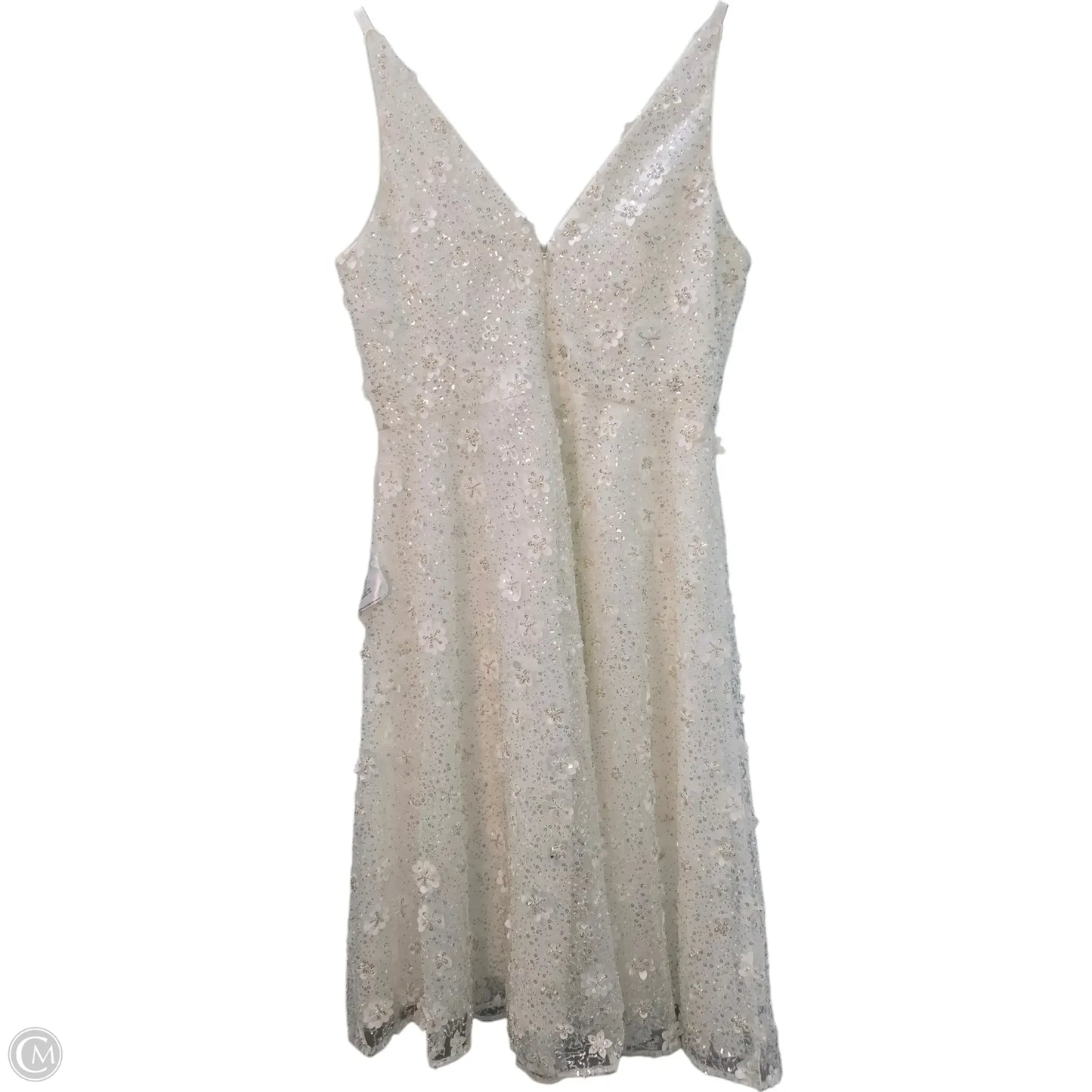 Dress Party Midi By Dress The Population In White, Size: Xxl