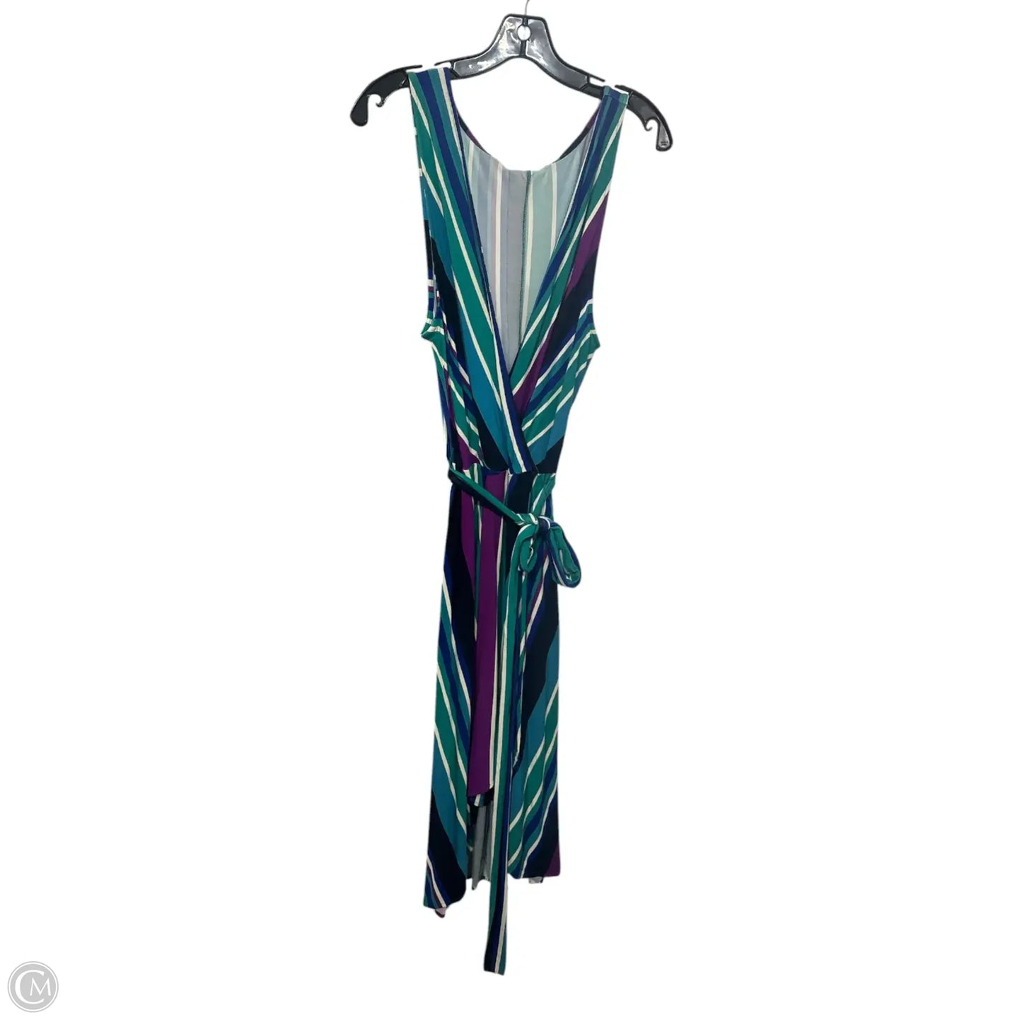 Dress Casual Midi By Dkny In Striped Pattern, Size: Xl