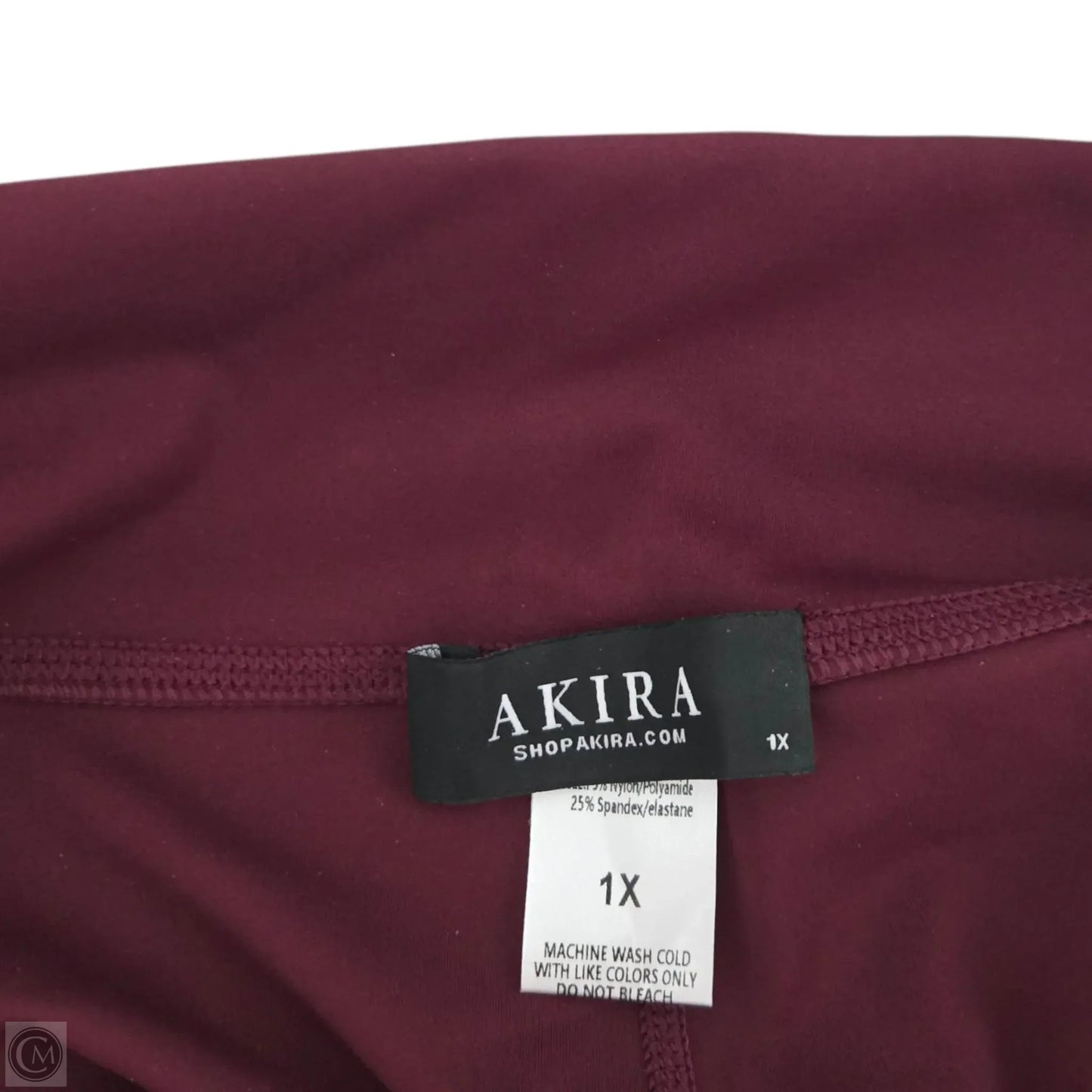 Pants Leggings By Akira In Maroon, Size: 1x