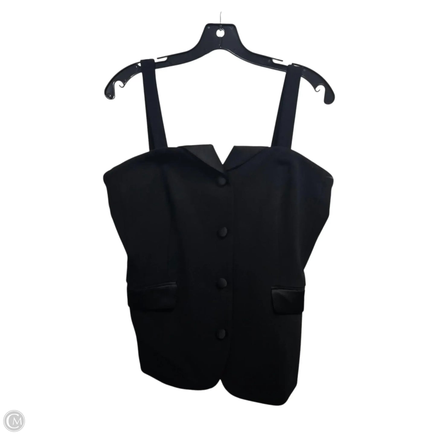 Top Sleeveless By Dkny In Black, Size: 12