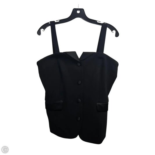 Top Sleeveless By Dkny In Black, Size: 12