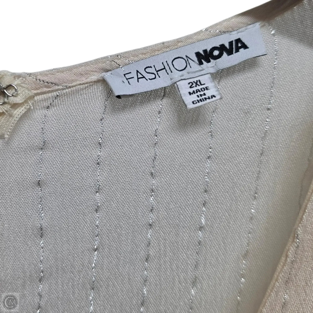 Romper By Fashion Nova In Cream, Size: 2x
