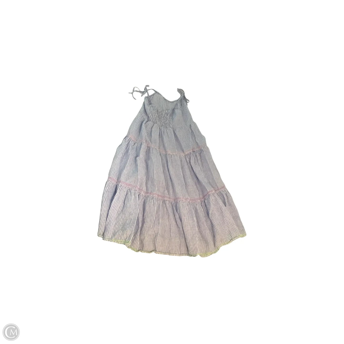 Dress Casual Maxi By Vineyard Vines In Blue & White, Size: M