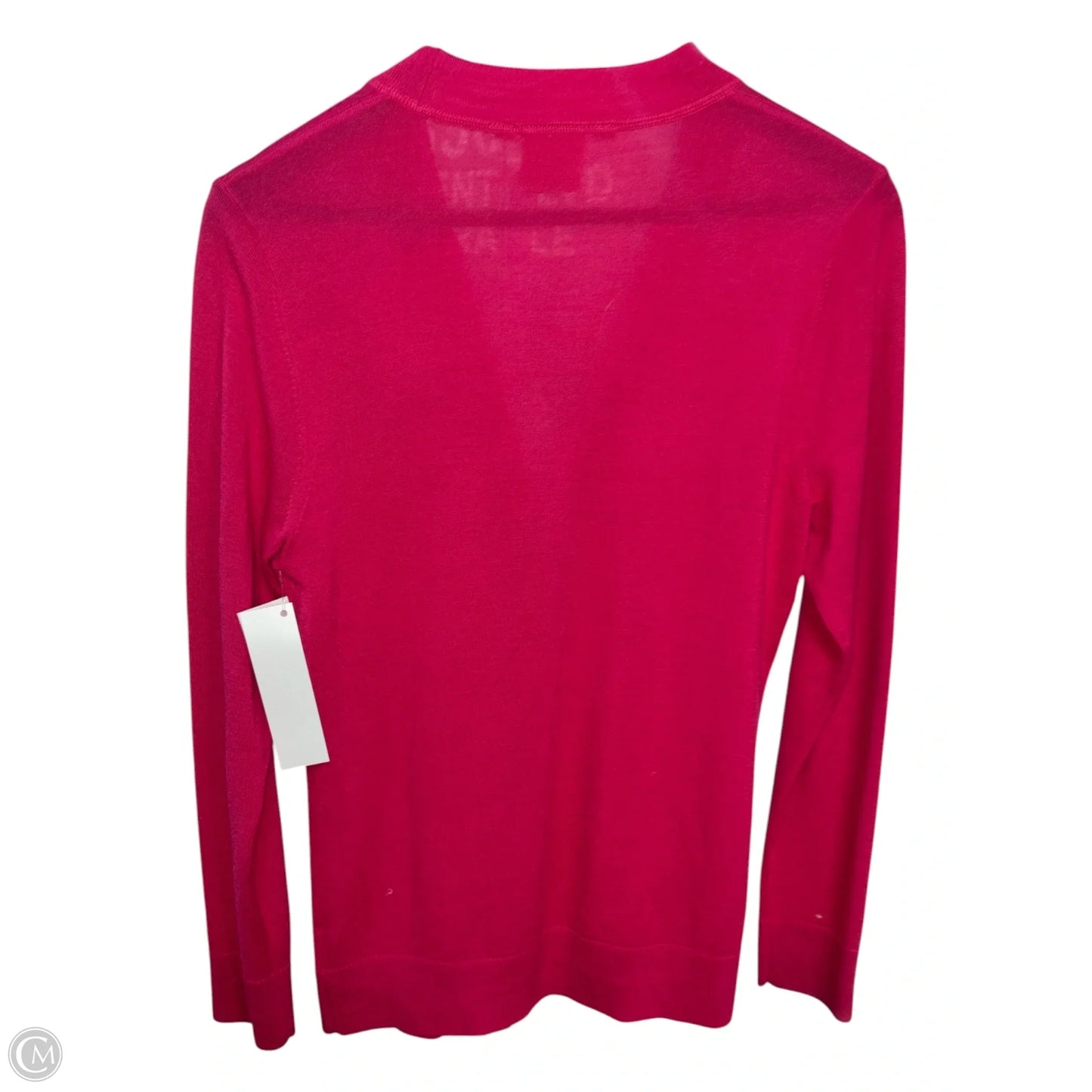 Sweater Cardigan Designer By Tory Burch In Pink, Size: M