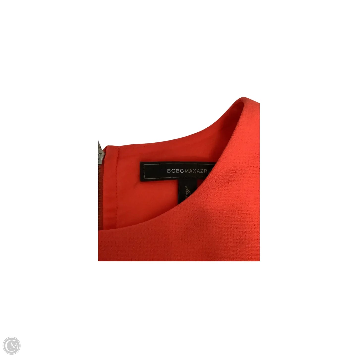 Dress Casual Midi By Bcbgmaxazria In Orange, Size: 6
