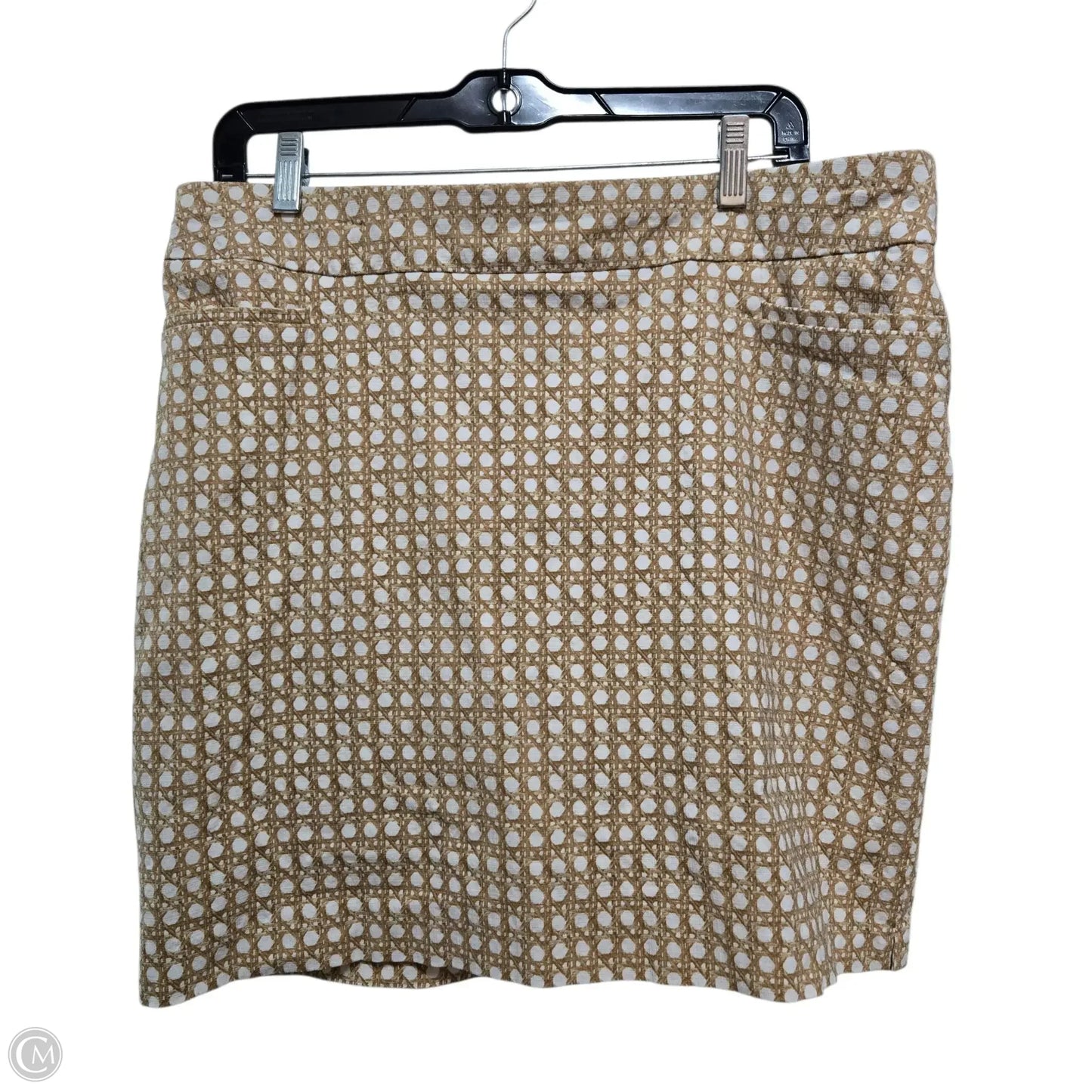 Skort By Chicos In Tan & White, Size: 14
