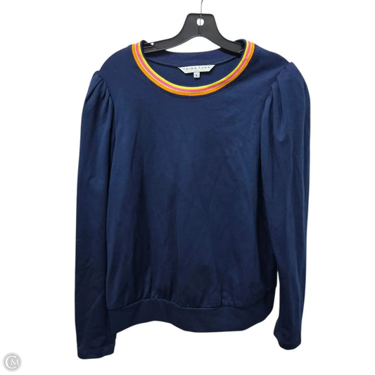 Top Long Sleeve Basic By Trina Turk In Navy, Size: L