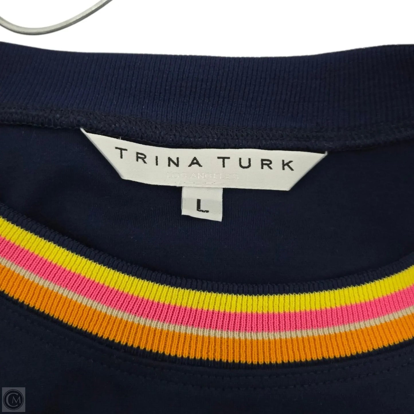 Top Long Sleeve Basic By Trina Turk In Navy, Size: L