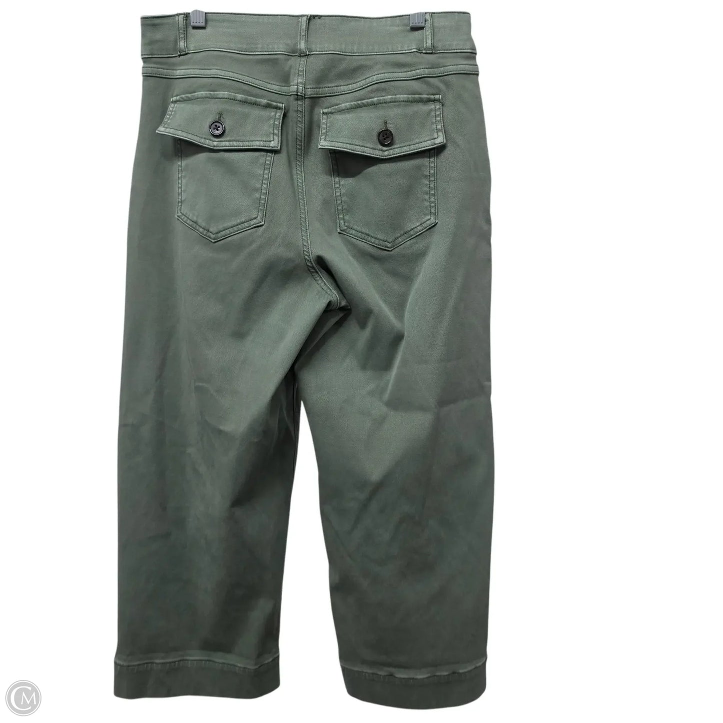 Jeans Wide Leg By Spanx In Green, Size: L