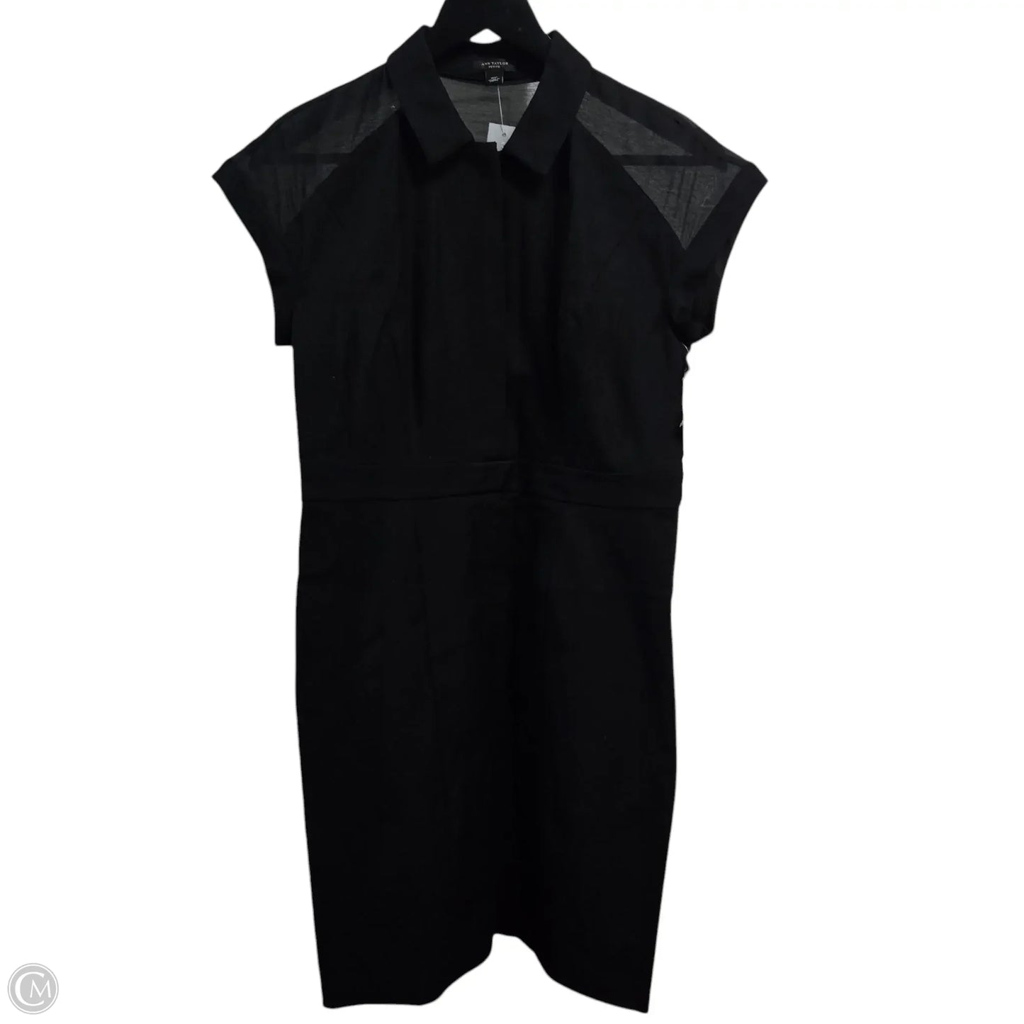 Dress Casual Midi By Ann Taylor In Black, Size: 6p