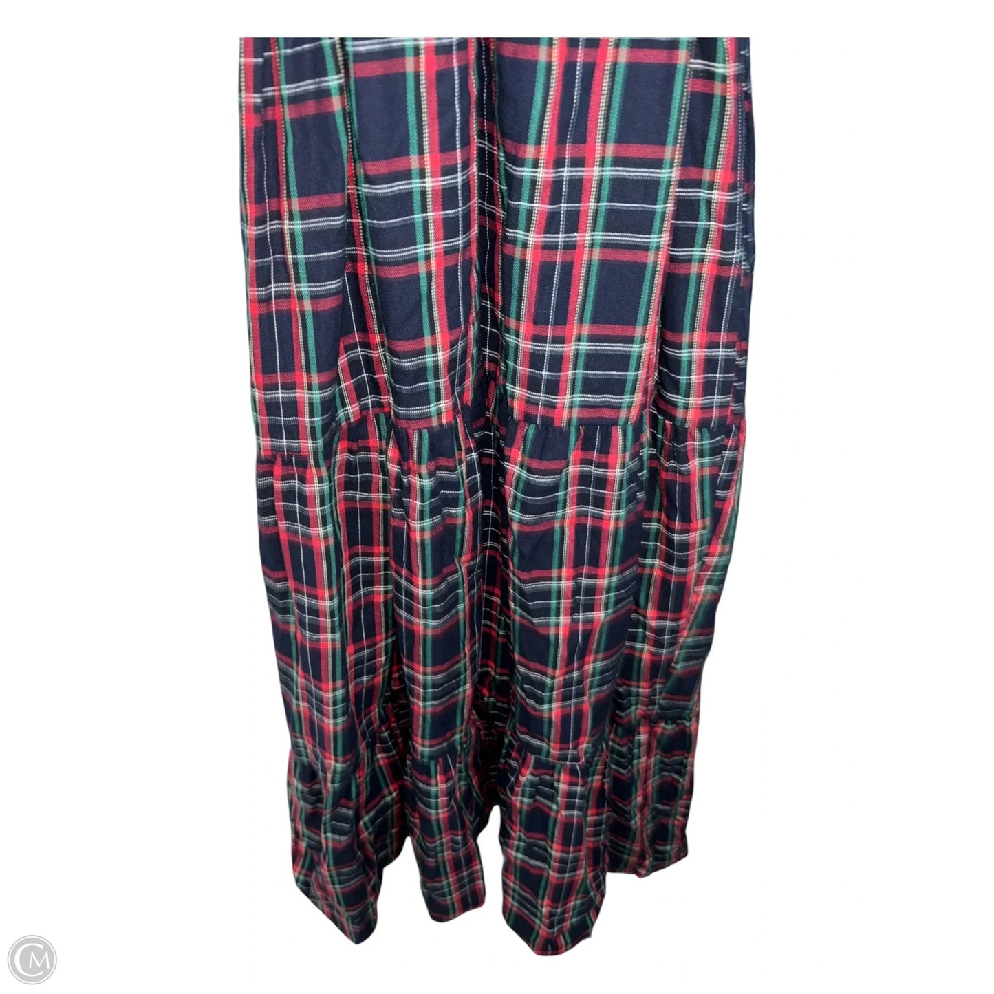 Dress Casual Maxi By Sugar Lips In Plaid Pattern, Size: L