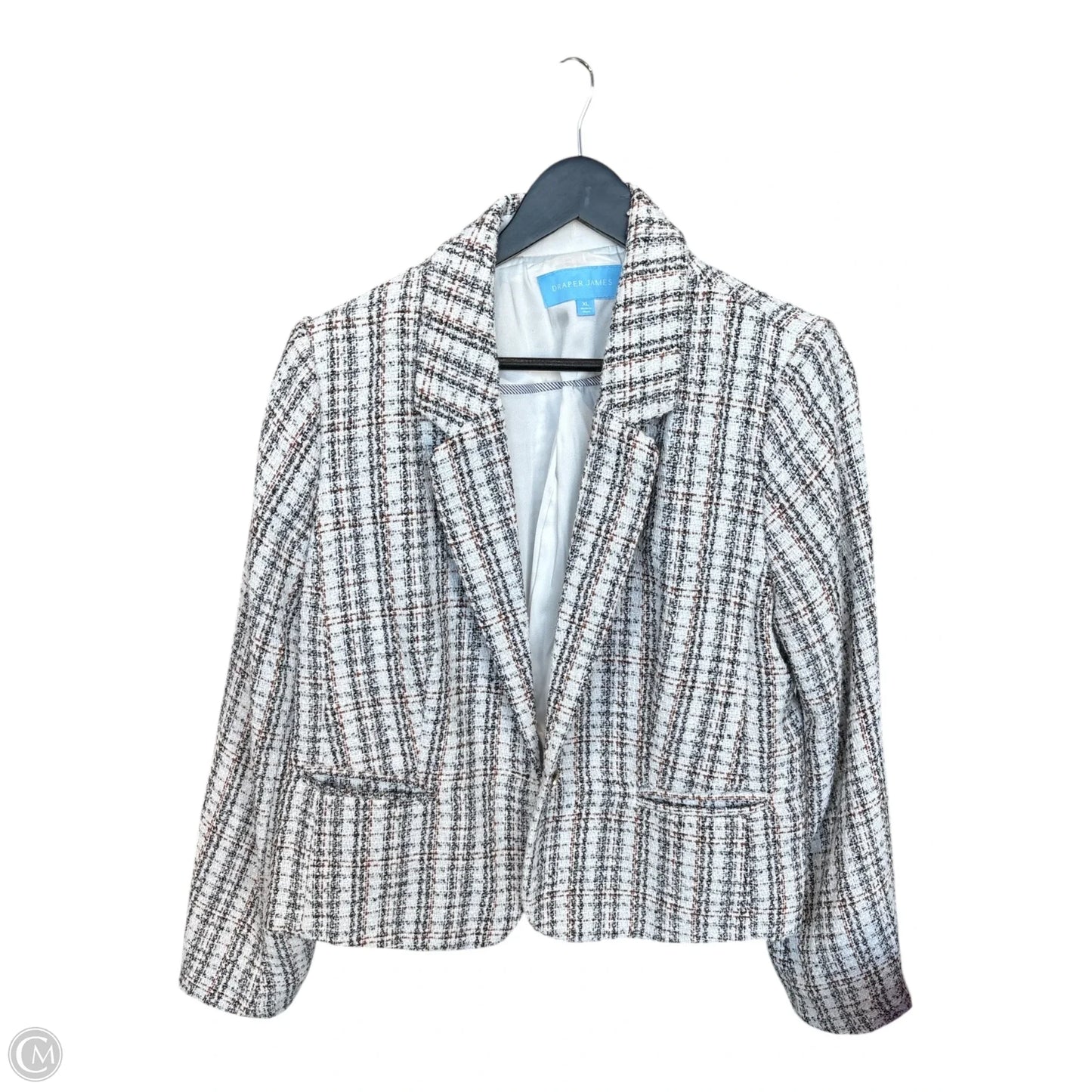Blazer By Draper James In Brown & White, Size: Xl