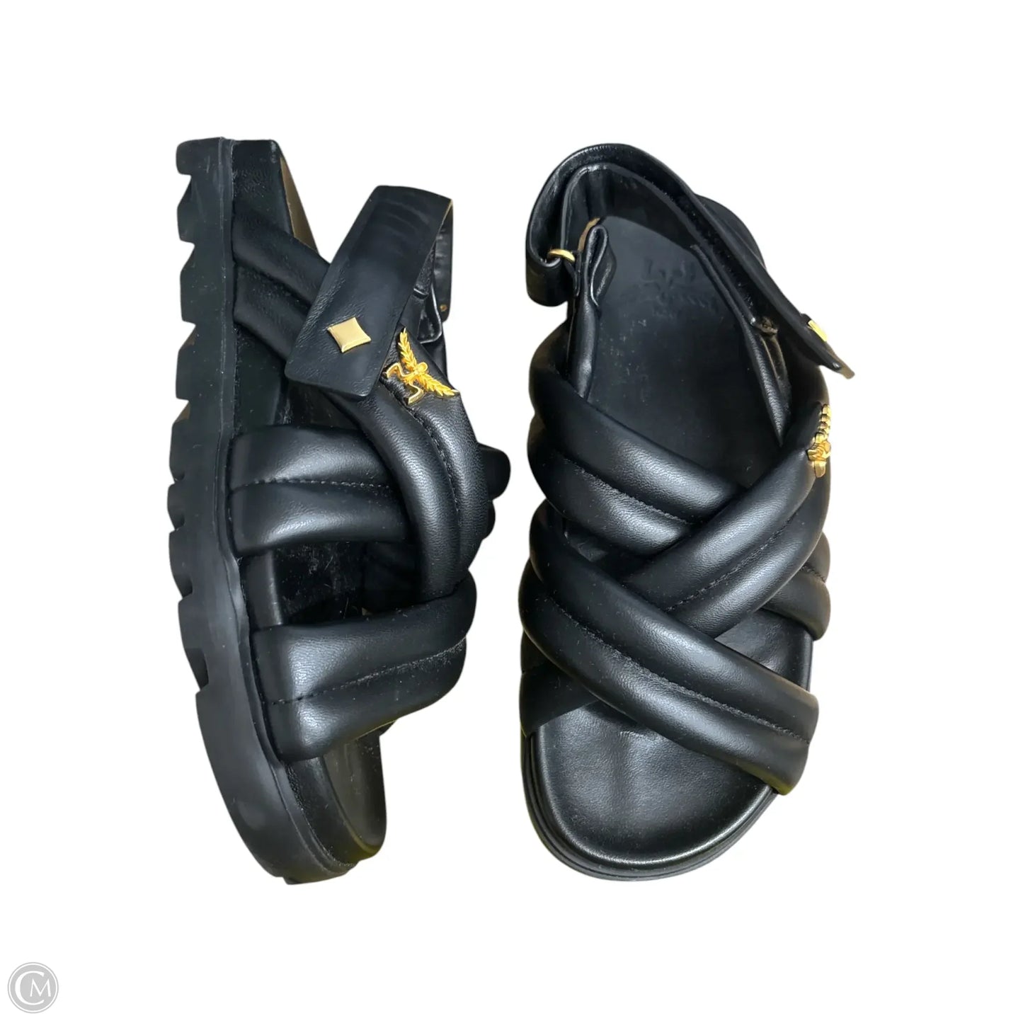 Sandals Luxury Designer By Mcm In Black