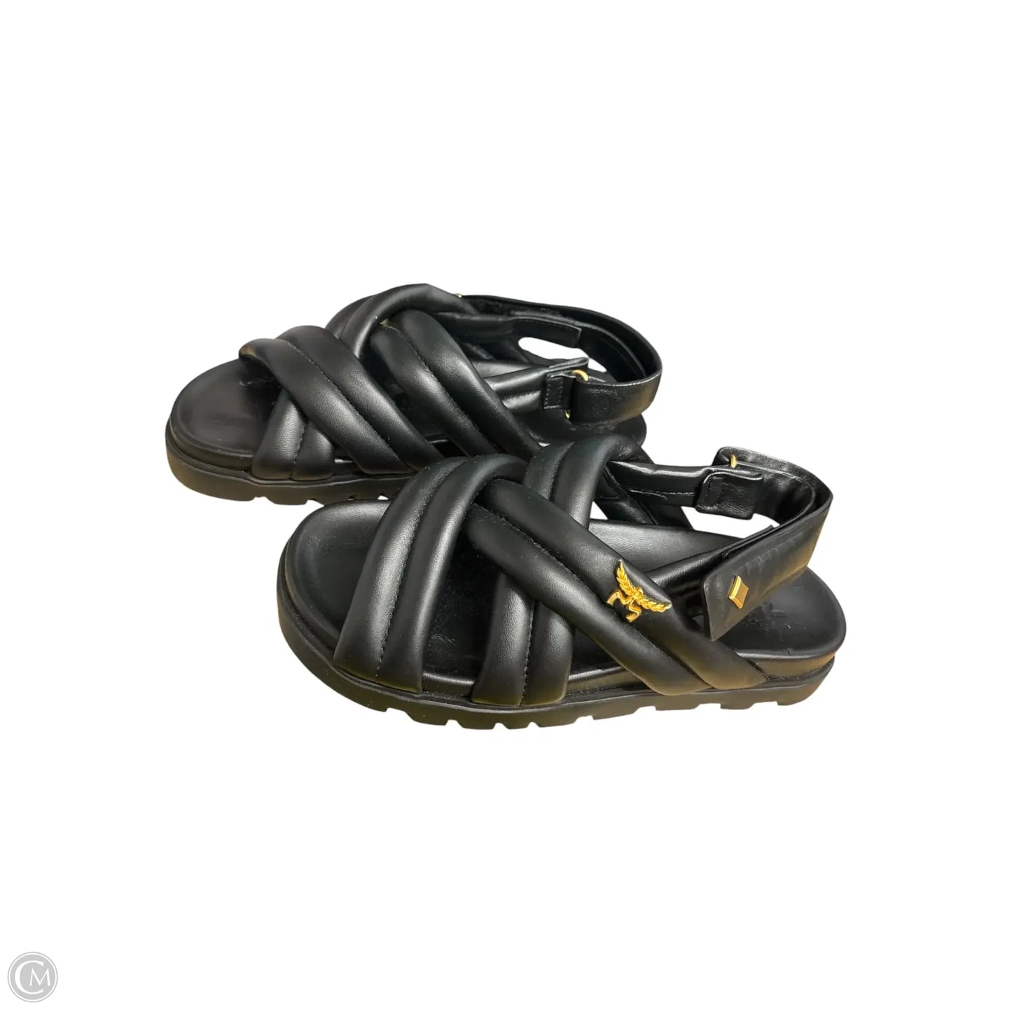 Sandals Luxury Designer By Mcm In Black