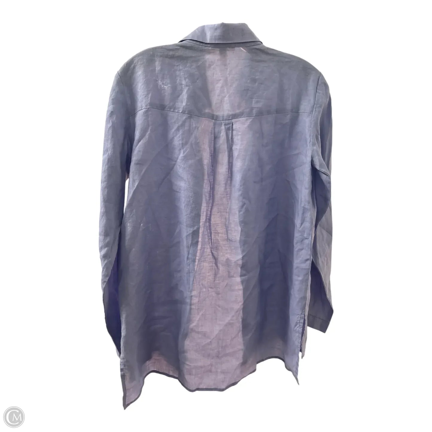 Top Long Sleeve Basic By Eileen Fisher In Blue, Size: Sp