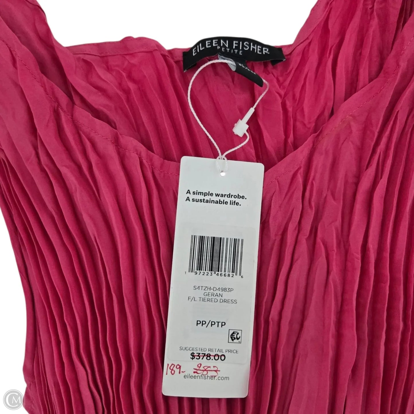 Dress Casual Midi By Eileen Fisher In Pink, Size: Sp