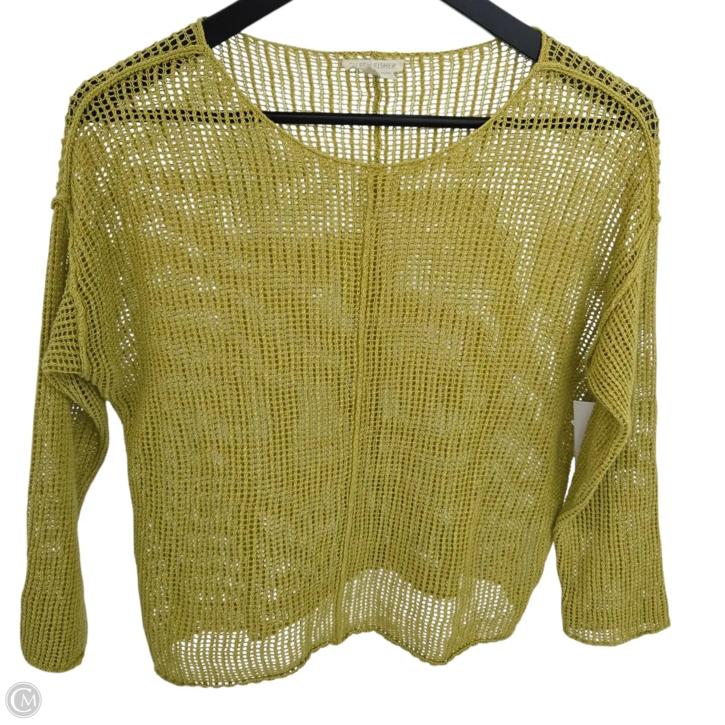 Top Long Sleeve By Eileen Fisher In Yellow, Size: Sp