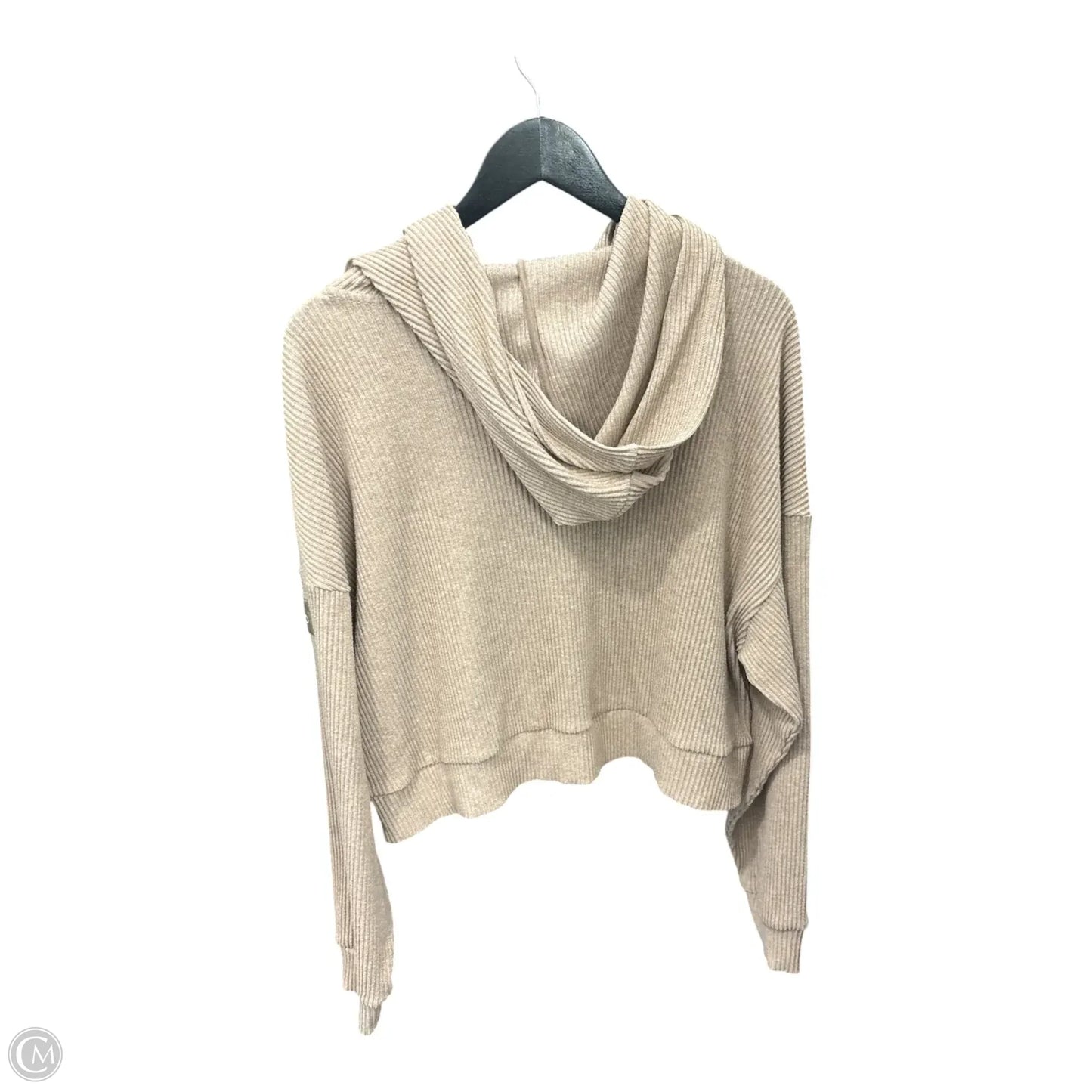 Top Long Sleeve By Alo In Tan, Size: L