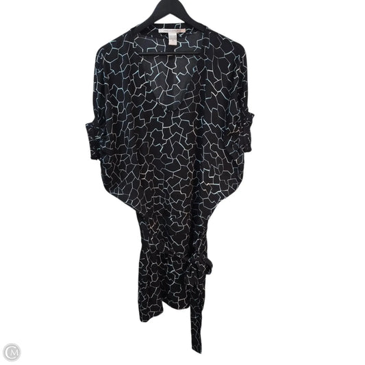 Dress Designer By Diane Von Furstenberg In Black & Blue, Size: 2