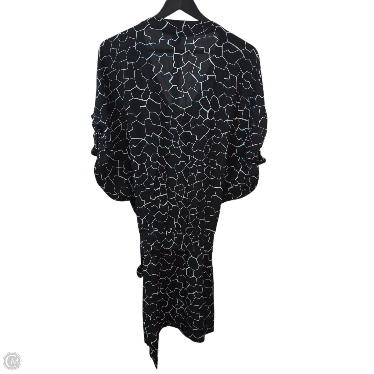 Dress Designer By Diane Von Furstenberg In Black & Blue, Size: 2
