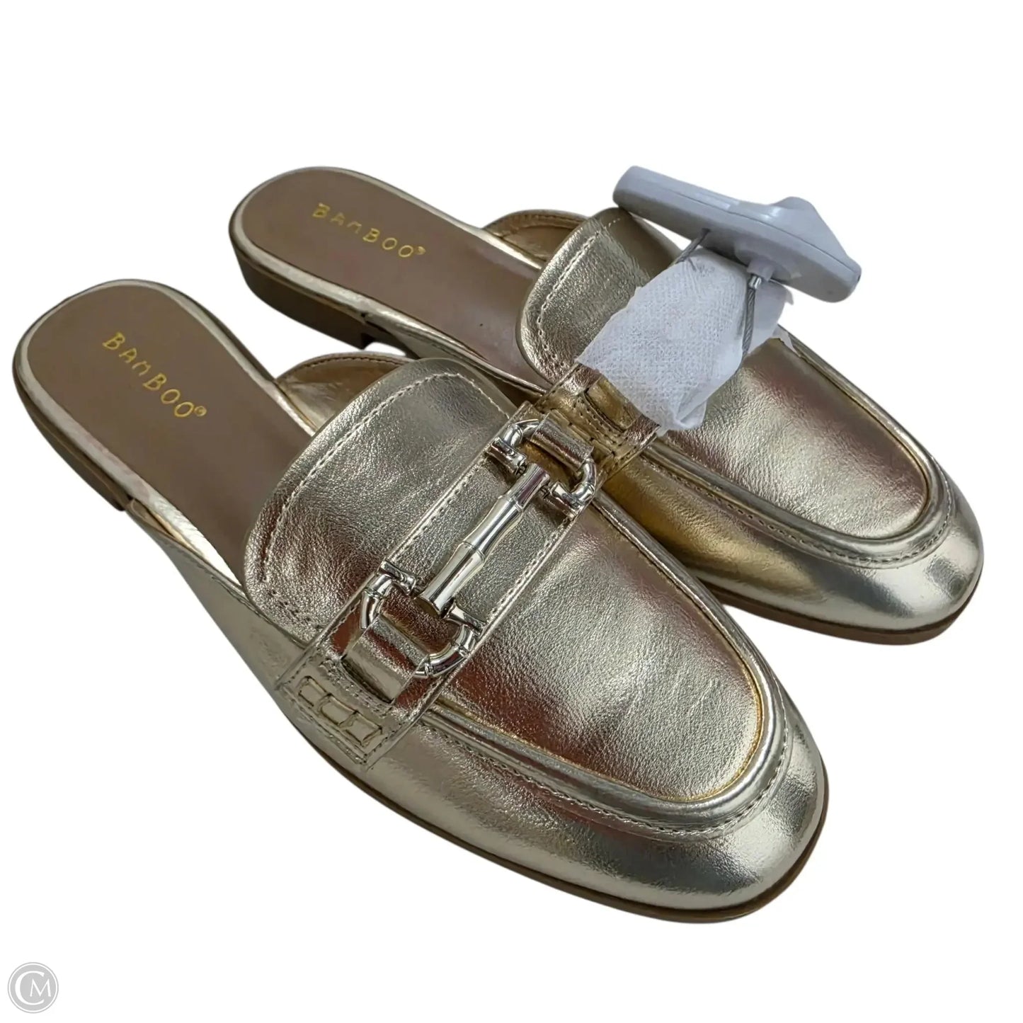 Shoes Flats By Bamboo In Gold, Size: 7.5