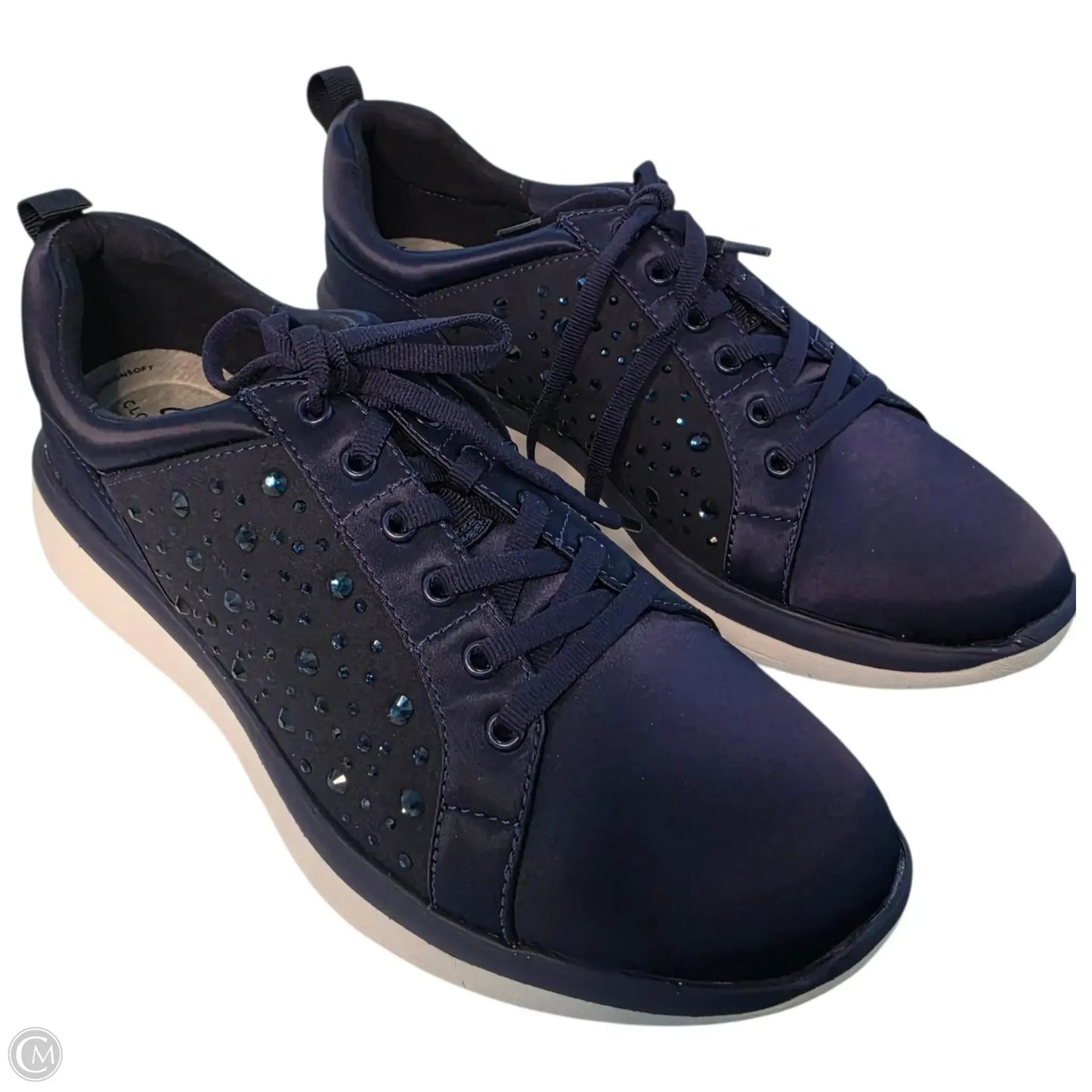 Shoes Sneakers By Clarks In Navy, Size: 9
